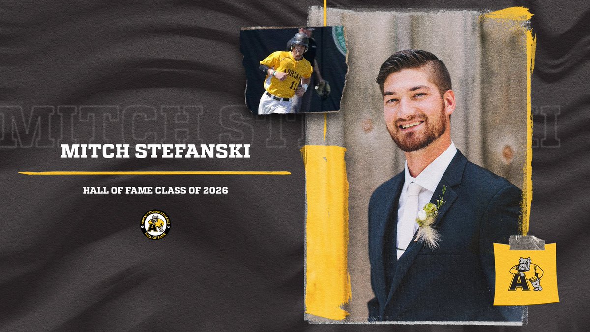 AdrianBulldogs's tweet photo. Adrian College Inducts Mitch Stefanski to Athletic Hall of Fame

📰--https://t.co/VerJRZ22cH

#GDTBAB @AdrianBaseball https://t.co/KIszkveA8P