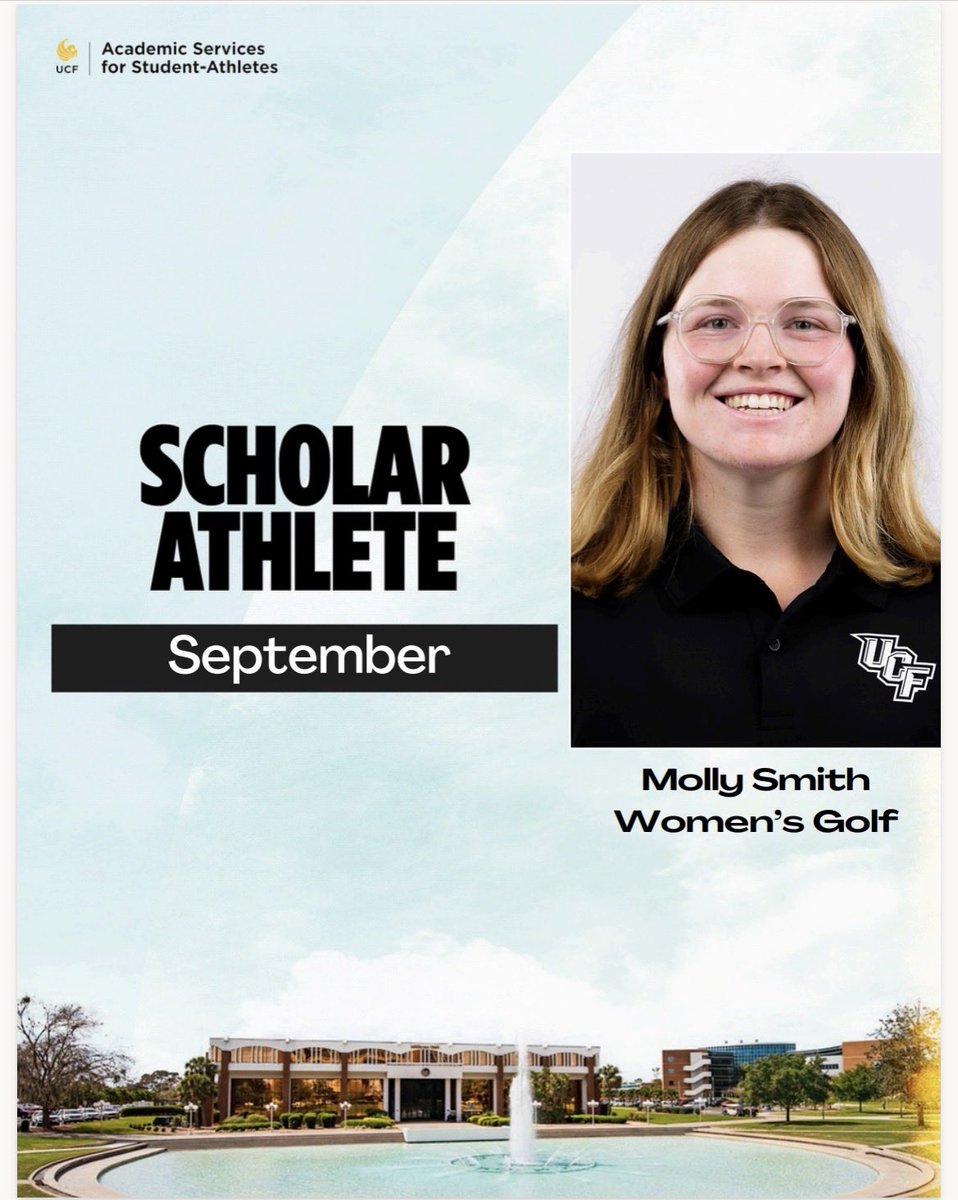 UCF_ASSA's tweet photo. Congratulations to our Scholar Athletes of the Month, Molly Smith &amp; Joey Trombley!

Additional congratulations to our Hustle Award winner, Timo Haböck! https://t.co/x4GtRbSkff