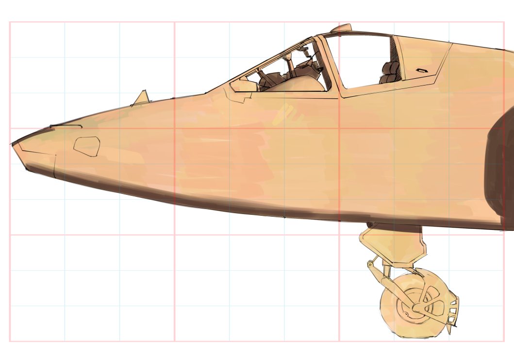 Tearful_Fawn's tweet photo. Su-25 Sketch https://t.co/yxobPfCE2c