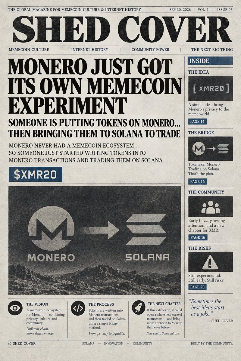 Shed_Cover's tweet photo. someone just put a token inside monero transactions… 

then made it tradeable on solana 

@XMR20_org is trying to bring the memecoin game to monero

A 🧵  on $XMR20 https://t.co/zktW9rayQC