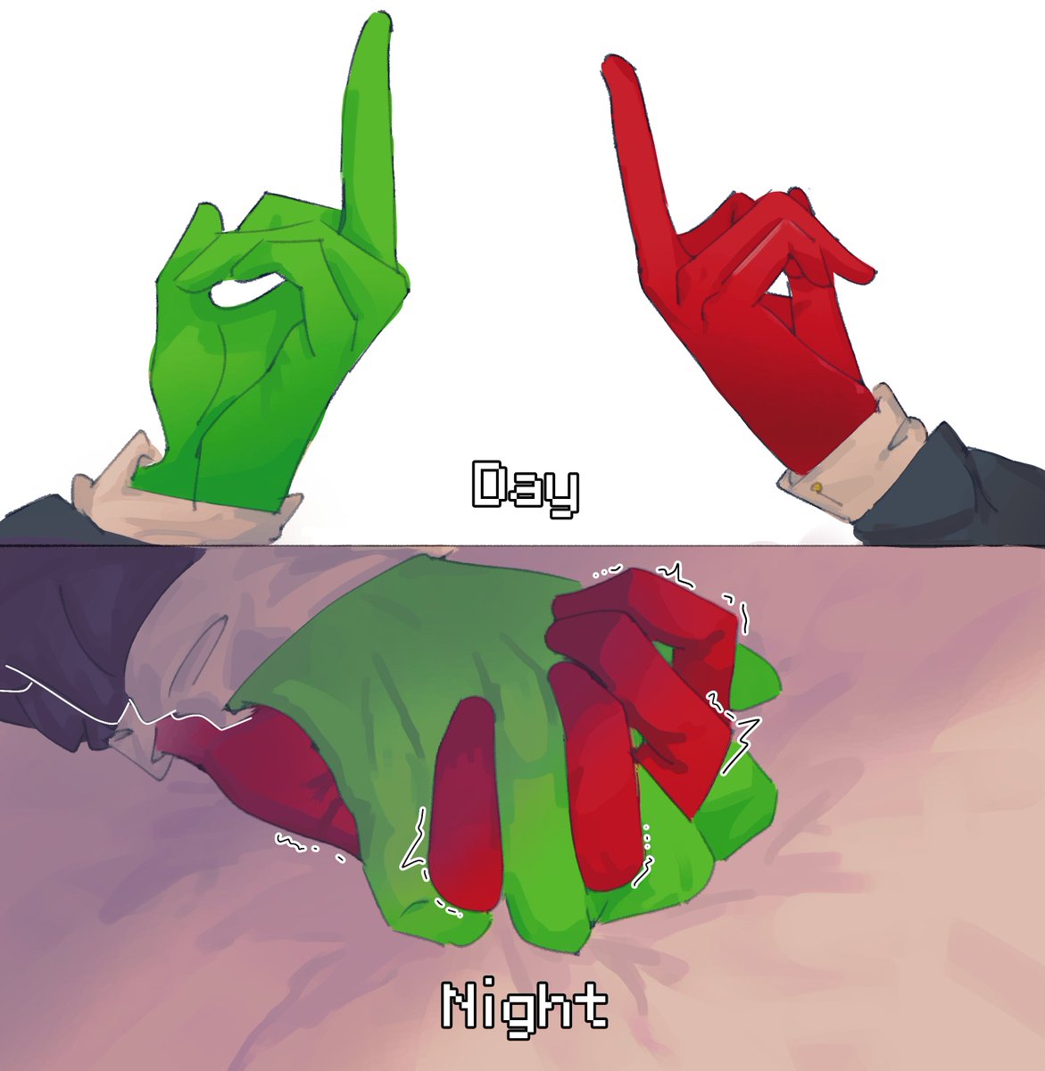 naoopama's tweet photo. Day and Night.

#FroggydudeMC x #GroxMC #Frox https://t.co/UrrMH9Iqu5