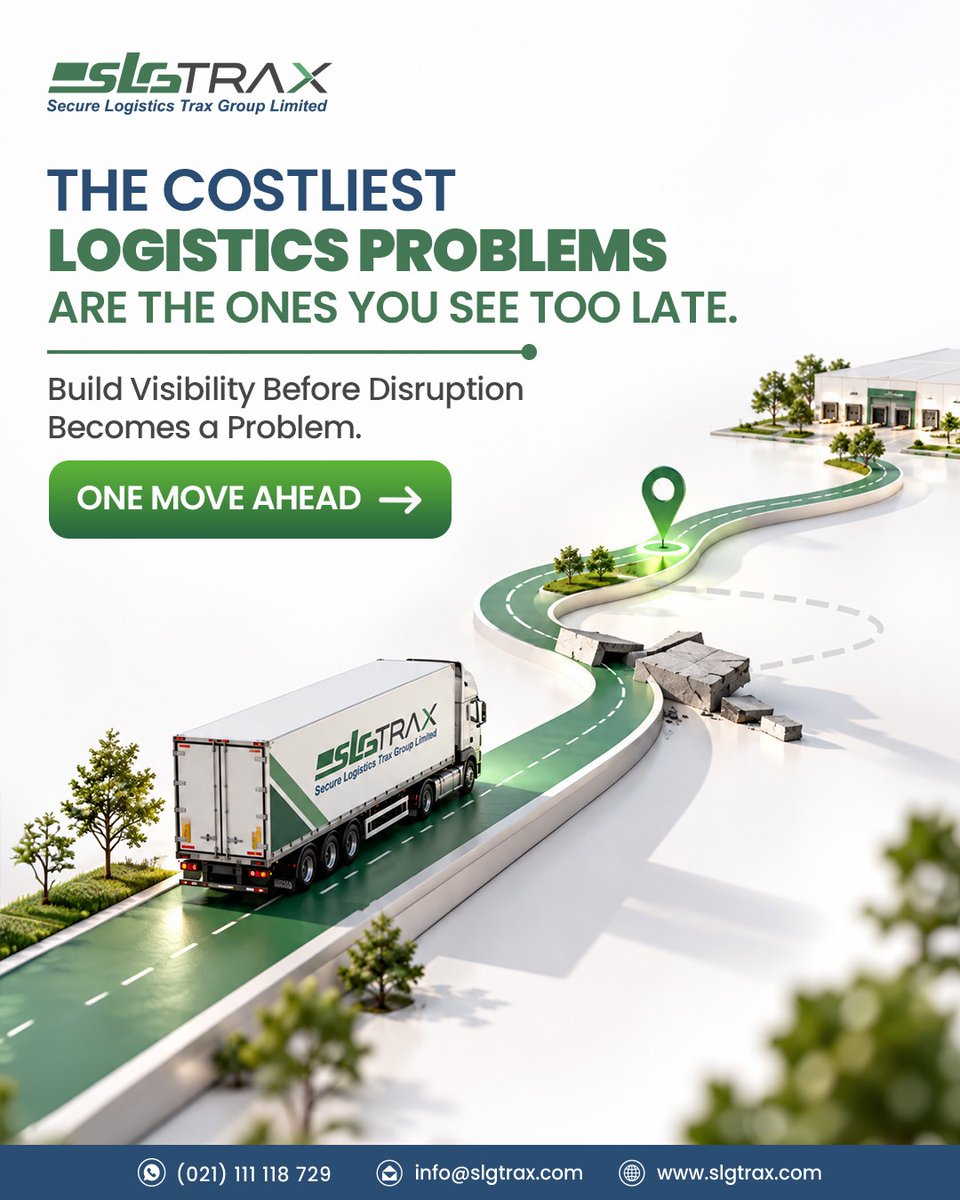 SLGTrax's tweet photo. The biggest logistics problems are often the ones you see too late.

Why wait for a disruption to happen when you can spot the warning signs early?

With better visibility, you can anticipate roadblocks, make smarter decisions, and keep your supply chain moving.

 #SLGtrax https://t.co/OCjeLLZKdL