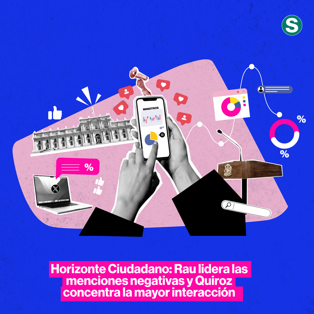 La_Segunda's tweet photo. Tomás Rau registra 60,5% de menciones negativas y Jorge Quiroz concentra 2,8 millones de interacciones. El estudio de Horizonte Ciudadano detectó además que el desempleo está ganando espacio entre usuarios no politizados. 👉 https://t.co/Fxje9ICUHk https://t.co/XN5zPWpY3F