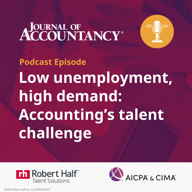 AldridgeTo93003's tweet photo. The talent gap is real: Only 6% of finance leaders say they have the talent needed for this year’s projects. @RobertHalf’s Steve Saah talks AI, hiring, upskilling and flexible talent on the @AICPA Journal of Accountancy podcast. Listen: https://t.co/uHJdNoGiPE https://t.co/0oJDhHpeXN