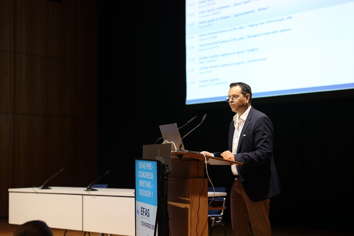 EFASnews's tweet photo. 🏃‍♂️ #EFAS2026 PRE-MEETING today: Hot Topics in Sports-Related #FootAndAnkle Pathology by #EFAS Sport Foot and Ankle Forum.
📅 See you tomorrow at the #EFASCongress!
#SportsMedicine #Orthopaedics #AnkleSurgery #SportsInjuries #ReturnToSport https://t.co/fZA8Jfk5wr