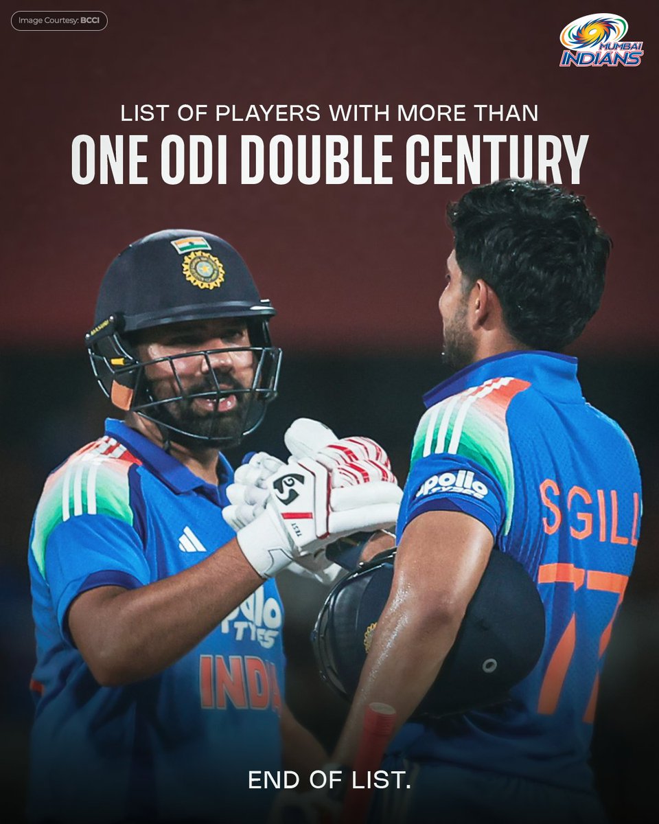 mipaltan's tweet photo. Drop a like for this double centurion duo 💙

#INDvWI https://t.co/AokeCE2Pvg