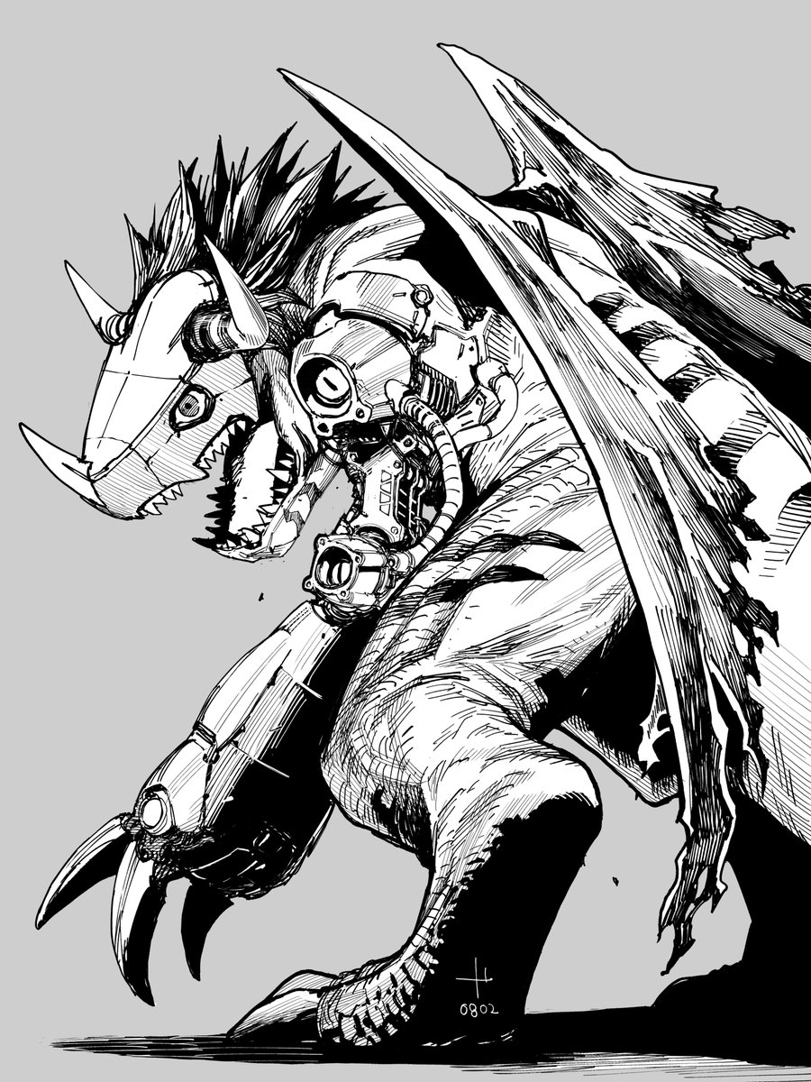yashiro_manabu's tweet photo. Metal Greymon https://t.co/ZVLSGJEUCe