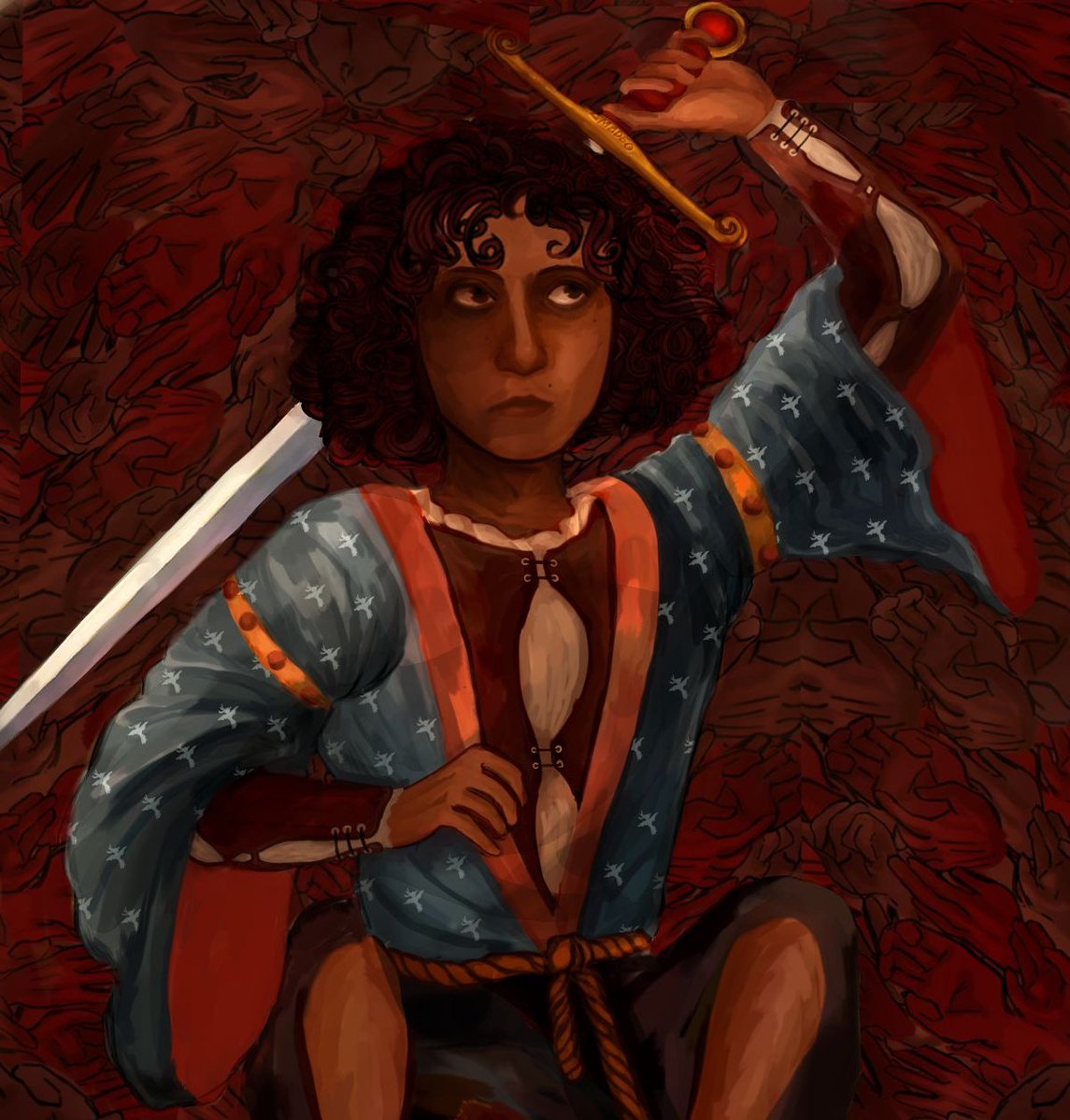 Roxzasch's tweet photo. Ganymede of the blasphemers #thevampirearmand #interviewithevampire #iwtvfanart #armandfanart https://t.co/zTsgZPk1gb