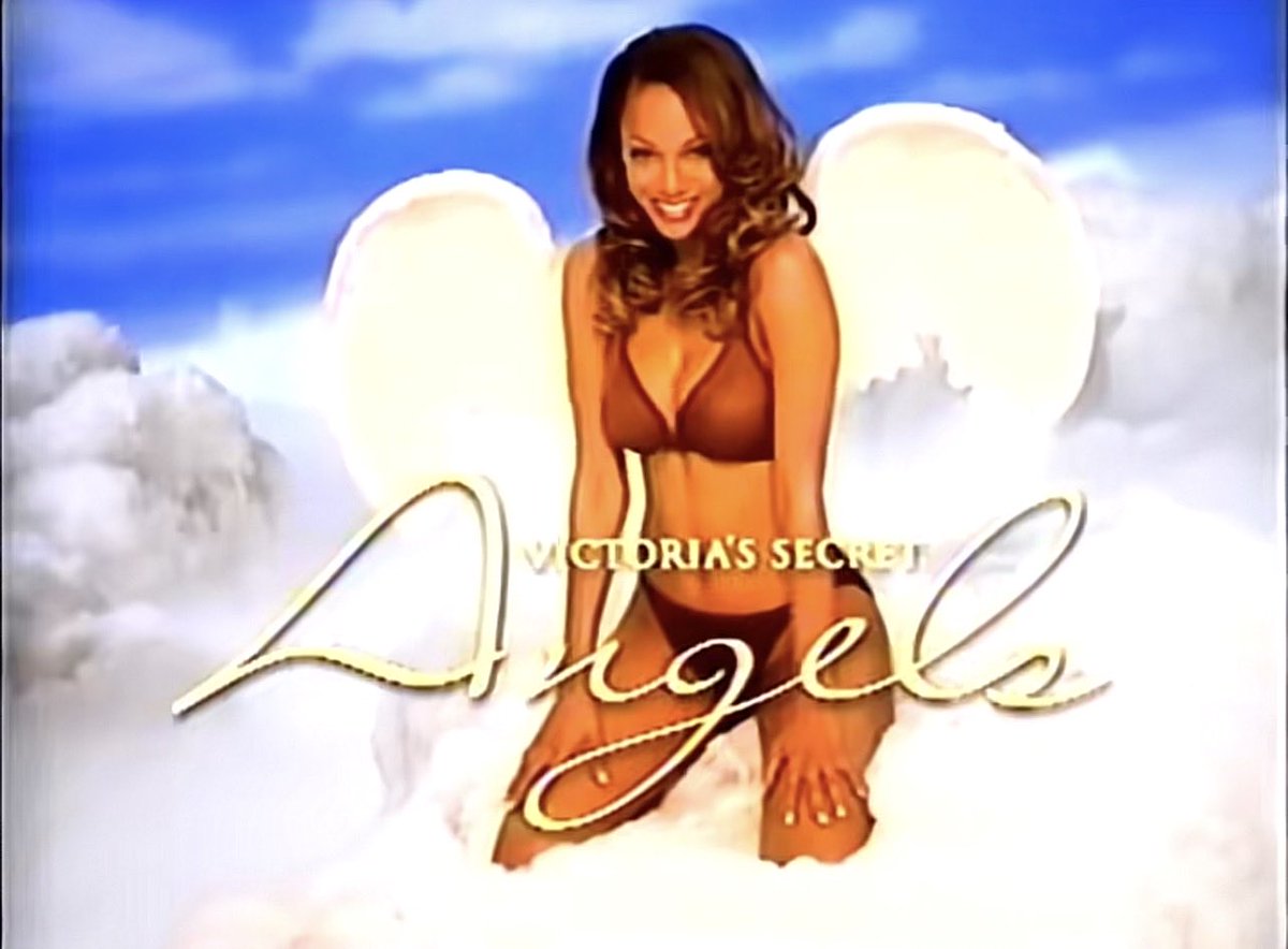 aldaphrodite's tweet photo. tyra banks for victoria’s secret “angel” commercial (1997). 🪽 https://t.co/pIPAToApr0