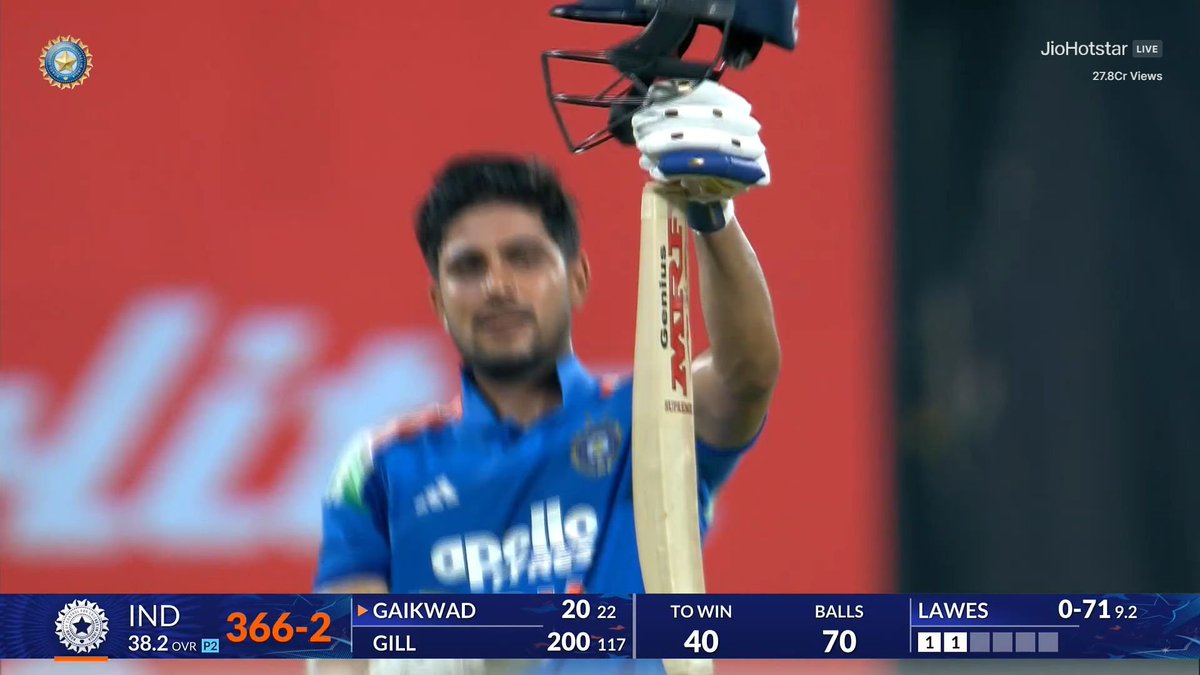 CricCrazyJohns's tweet photo. FIRST ASIAN BATTER TO SCORE A DOUBLE HUNDRED IN ODIS WHILE CHASING 🥶

- Respect the name, Shubman Gill. https://t.co/TQfIt8mxTc