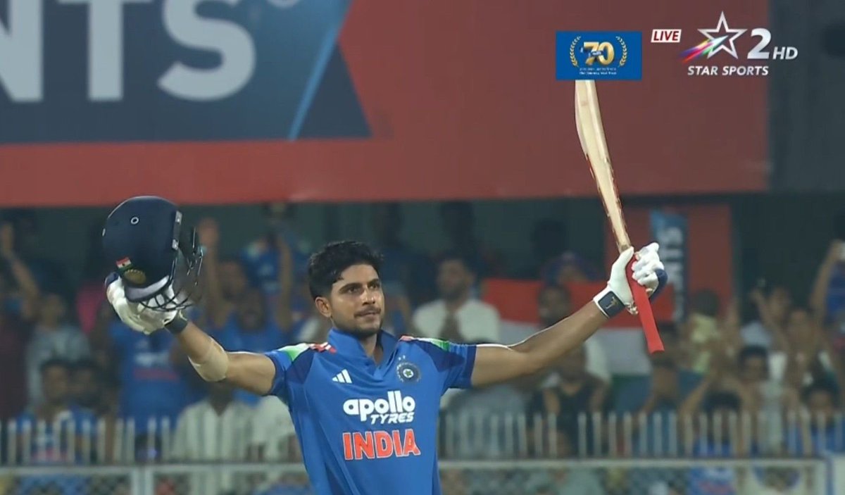 mufaddal_vohra's tweet photo. DOUBLE HUNDRED BY SHUBMAN GILL. 

- 2nd double century in ODI cricket by Gill. At just 27 age, he’s achieving unbelievable things in cricket. 🔥 https://t.co/o1HNXTNEZg
