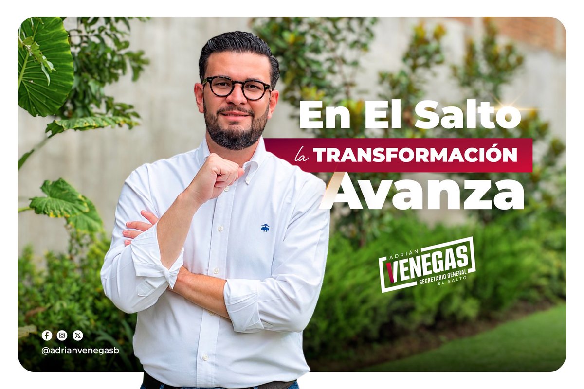 adrianvenegasB's tweet photo. El Salto es sinónimo de trabajo. Aquí estamos cerca, con la fuerza de nuestra gente y el orgullo de quienes queremos ver crecer nuestro municipio. Unidad, trabajo y compromiso.

En El Salto, #LaTransformaciónAvanza. https://t.co/J6hTBi1klr