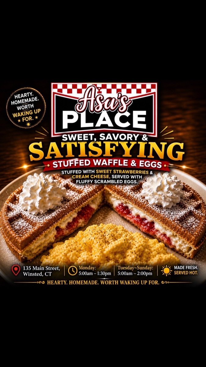 AsasPlace's tweet photo. #placetoeat #lunch #winsted #breakfast #litchfieldcounty https://t.co/1UVu9SKDuz
