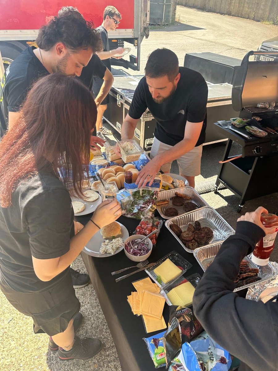 Southbyaudio's tweet photo. It's rare we're all together at Southby HQ (albeit still missing a few) so while the weather was good, we thought it was good squeeze in our Summer BBQ. Even the truck drivers ready to be loaded/unloaded joined in. https://t.co/0frJTOv23C