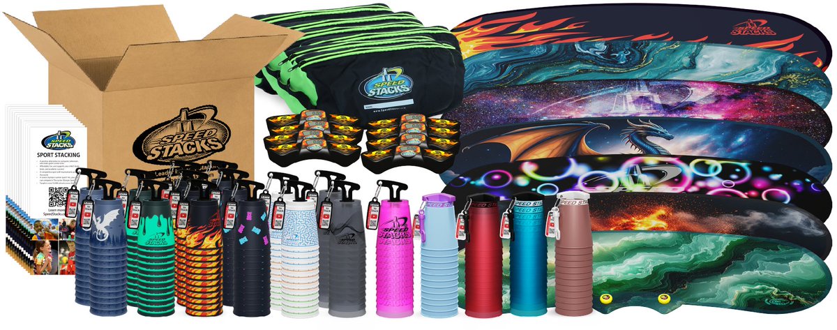 SpeedStacksInc's tweet photo. With a Speed Stacks PE Fundraiser: Families and students can purchase their own sets at the lowest prices, directly at school while your school earns funds for new PE equipment. Truly one of the simplest fundraisers available in PE.

https://t.co/ySKs9LtPnV https://t.co/a45iKuxXQF