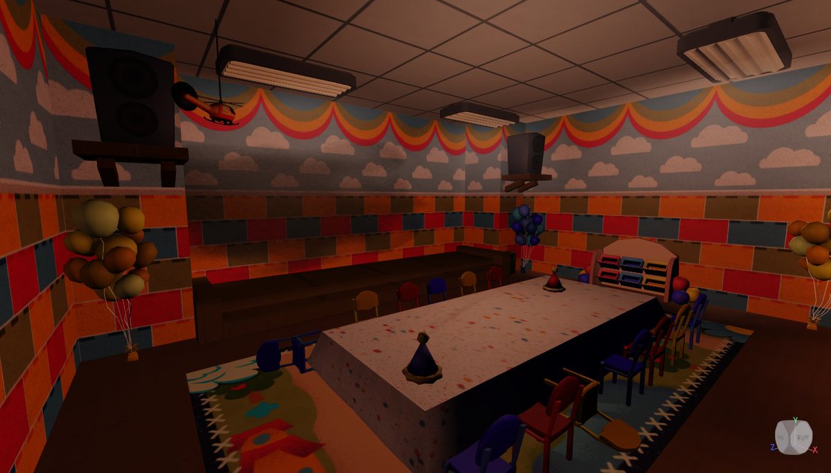 ToyboxFunhouse's tweet photo. Let start with a bit of a Dev Log 🧵 
Why don't we start off by showing one of our maps; The Party Room! 

So sad that the company never got to debut it.. isn't it?
#ToyboxFunhouse https://t.co/zdKGdWmVpv