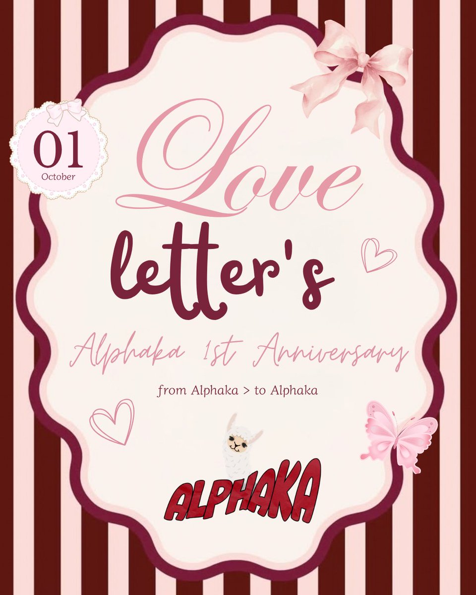 Alphaka_02z's tweet photo. 𝙃𝘼𝙋𝙋𝙔 1𝙎𝙏 𝘼𝙉𝙉𝙄𝙑𝙀𝙍𝙎𝘼𝙍𝙔 𝘼𝙇𝙋𝙃𝘼𝙆𝘼🦙
From ALPHAKA, to ALPHAKA🌟

DRIVE TO THE TOP ALPHAKA PALING TOP

#AlphaDriveOne #Allyz #Alphaka02 #ALPHAKA1STANNIV #KEEPSHINNINGALPHAKA #ALPHAKA02JAYA #TEMANTKLEOARNO https://t.co/lSetU6VnF7