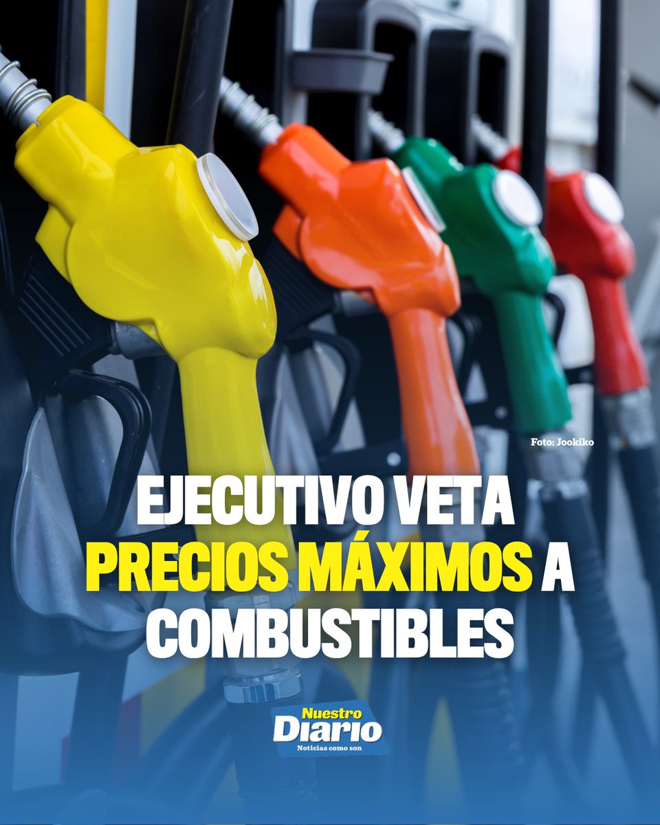 ⛽📄 EJECUTIVO VETA PRECIOS MÁXIMOS A COMBUSTIBLES 📄⛽ El presidente Bernardo Arévalo vetó el Decreto 21-2026, que establecía precios máximos de Q39 por galón…
