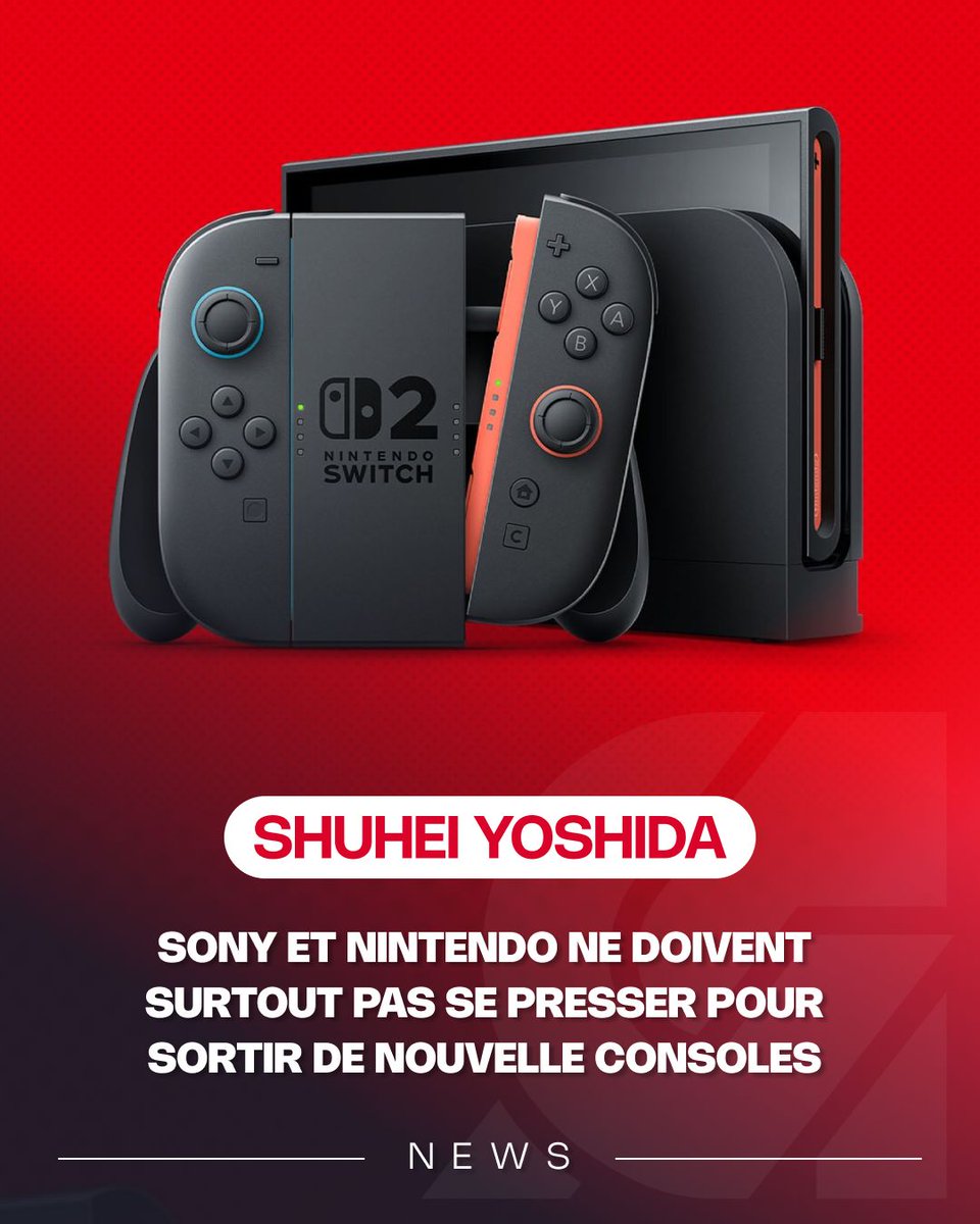 ActuG's tweet photo. Selon Shuhei Yoshida, Sony et Nintendo ne doivent surtout pas se presser pour sortir de nouvelle consoles 

L'ancien patron des studios PlayStation pensent que les constructeurs devraient capitaliser sur leur génération actuelle, surtout sur un marché où les composants sont de plus en plus coûteux

« Sony et Nintendo ont vendu assez de machines sur cette génération, n’est-ce pas ? À cause des coûts des composants, ils pourraient faire en sorte de repousser le lancement de la prochaine génération de consoles. Je pense qu’ils devraient faire en sorte de faire perdurer cette génération de consoles aussi longtemps que possible. Je pense que les gens sont satisfaits à l’idée de continuer à utiliser leur PS5 et leur Switch 2. […] Je ne pense pas que beaucoup de personnes demandent davantage de puissance. Même chez les développeurs. »

« Xbox est une équipe qui veut changer le statu quo actuel. Cela va donc être difficile pour eux, mais c’est à leur tour de jouer. C’est vraiment passionnant de se demander ce qu’il va se passer l’année prochaine. »

Via The Verge