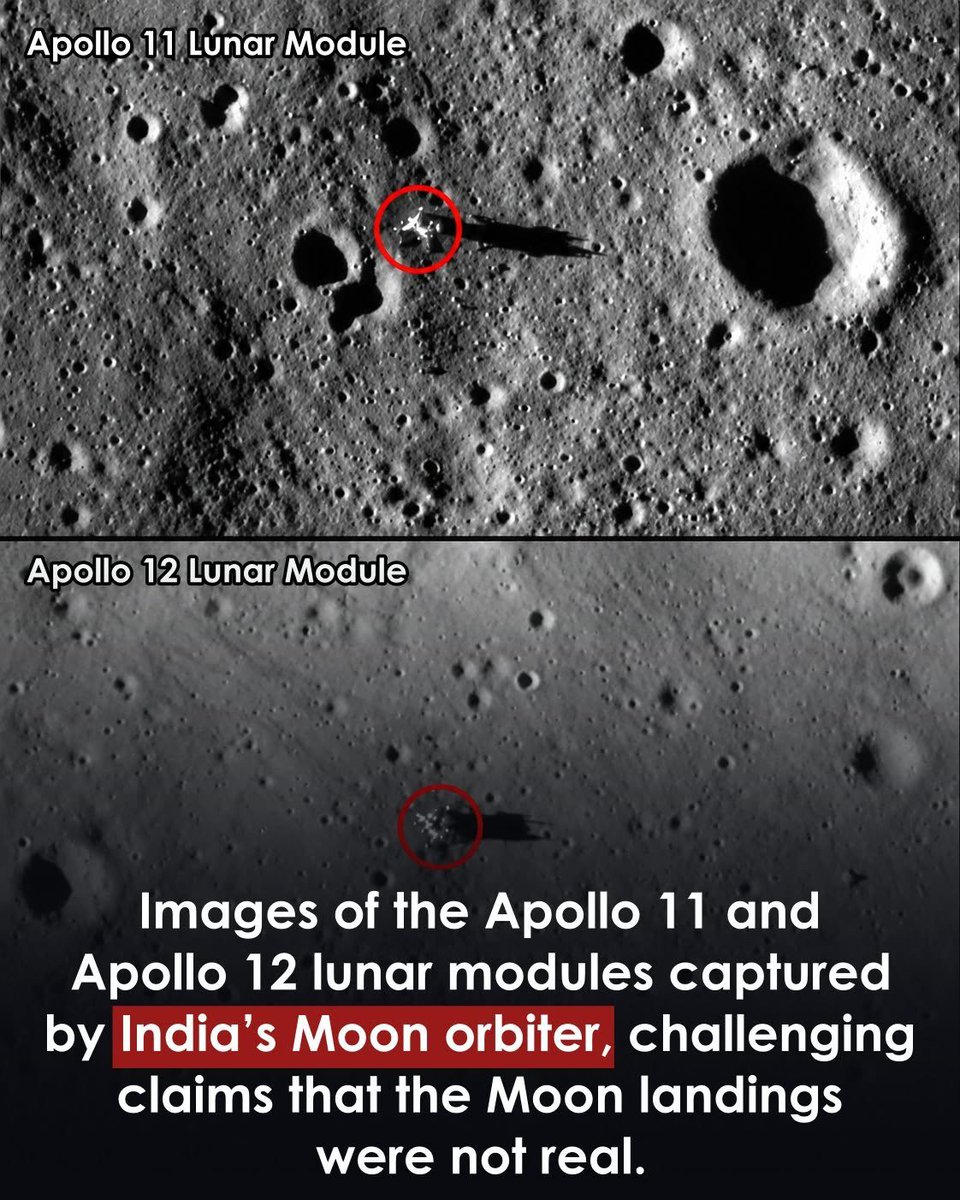 Indi_Mus007's tweet photo. India's chandrayaan captured stunning images of Apollo landing sites still resting on the moon after 50+ years🌕📷✨ https://t.co/7pfCm9Ouu7
