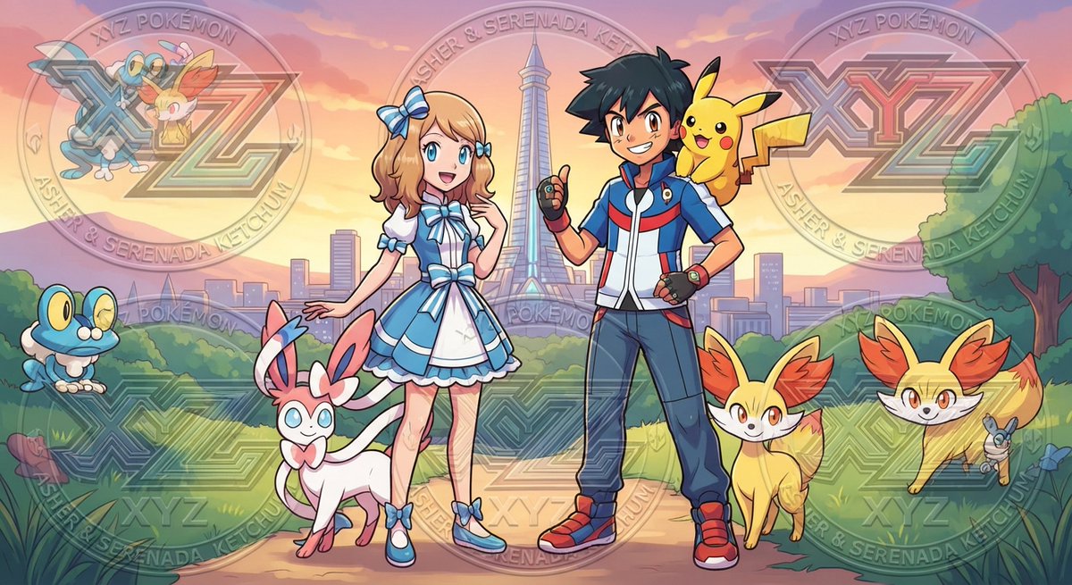 harutomusuko's tweet photo. ⚡🔴🔵#ASHERYSERENADA  #SIGUENTEGENERACIÓNPOKEMON Imagina que Game Freak nos da un salto temporal y los hijos de Ash y Serena son entrenadores. 🧢 Asher: Quiere atraparlos a todos, se tropieza con las piedras igual que su padre. 🎀 Serenade: Coordinadora experta. ¿Quién ganaría? https://t.co/sz0OHkBjwG