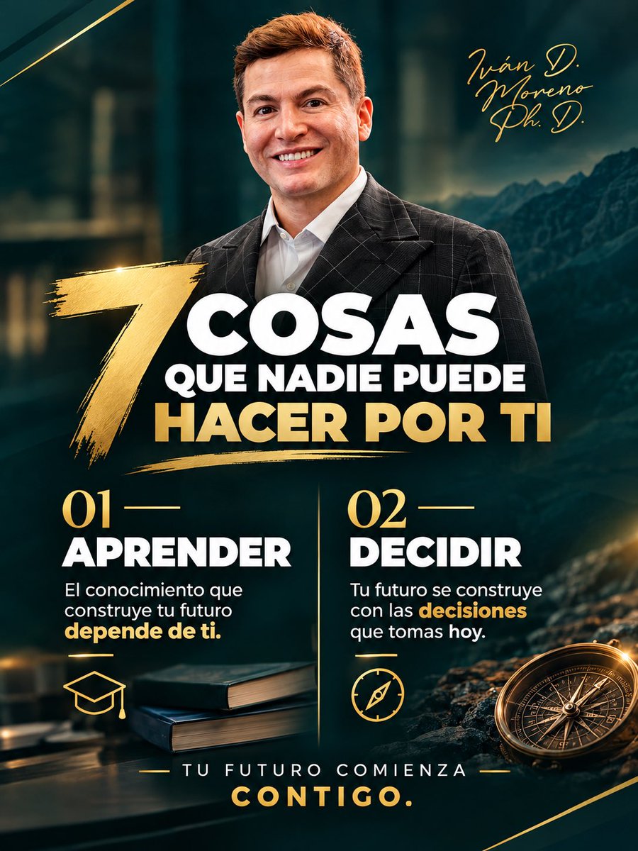 profeivanmoreno's tweet photo. Tu futuro no se delega.
Hay cosas que pueden acompañarte, pero nadie puede aprender, decidir, desarrollar disciplina o construir por ti.
🎓 Una formación puede ser parte de esa construcción.
Conoce una alternativa universitaria en Estados Unidos, con titulación americana. https://t.co/O9Rz38vZuA