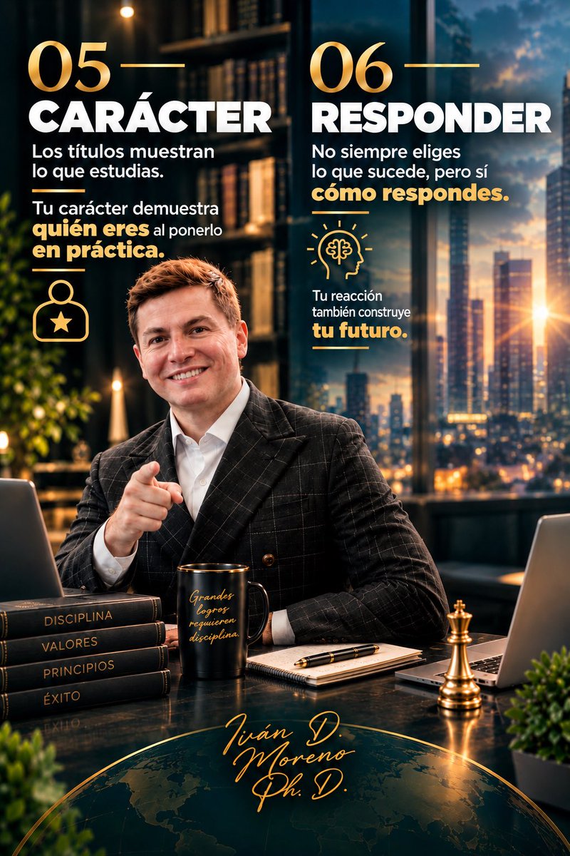 profeivanmoreno's tweet photo. Tu futuro no se delega.
Hay cosas que pueden acompañarte, pero nadie puede aprender, decidir, desarrollar disciplina o construir por ti.
🎓 Una formación puede ser parte de esa construcción.
Conoce una alternativa universitaria en Estados Unidos, con titulación americana. https://t.co/O9Rz38vZuA