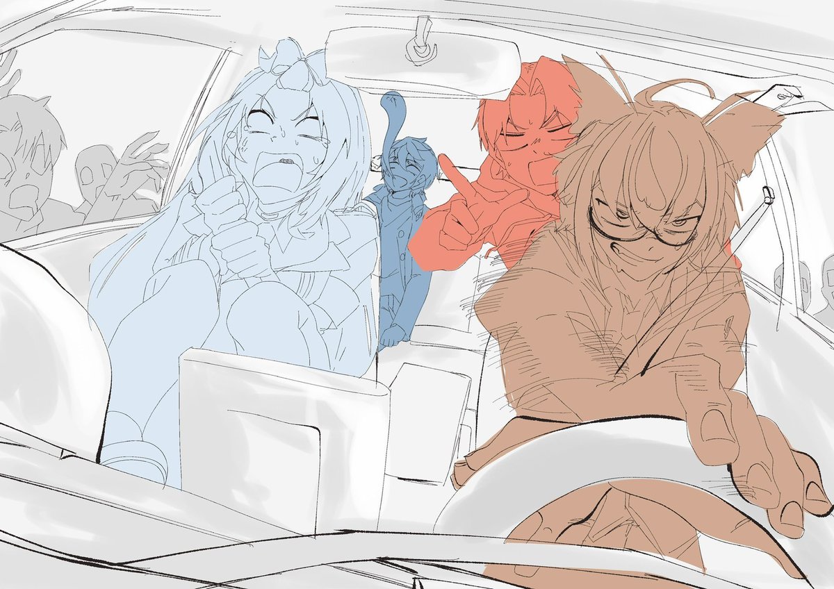 tsukishiro_work's tweet photo. #今月描いた絵を晒そうㅤ  
遅れてあげてゆくぅ！ https://t.co/NLk2K0Oqww