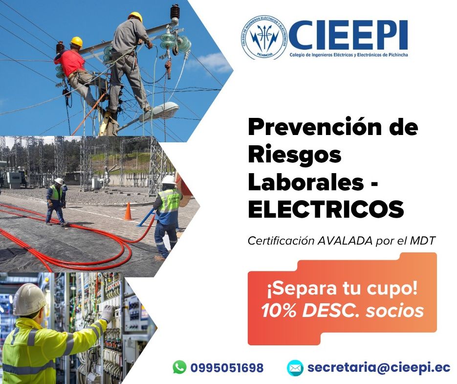 CIEEPI's tweet photo. ⚡ ¡TÚ ELIGES EL FIN DE SEMANA! ⚡

CERTIFICACIÓN EN RIESGOS LABORALES – RIESGOS ELÉCGTRICOS 🔌🦺

🎓 Capacítate y obtén tu certificación con el respaldo del CIEEPI.
📌INSCRÍBETE AQUÍ 👉https://t.co/NnjJOzFBwd

📲 Elige tu fecha y reserva tu cupo. ¡No te quedes fuera! https://t.co/36R3G6J2yD