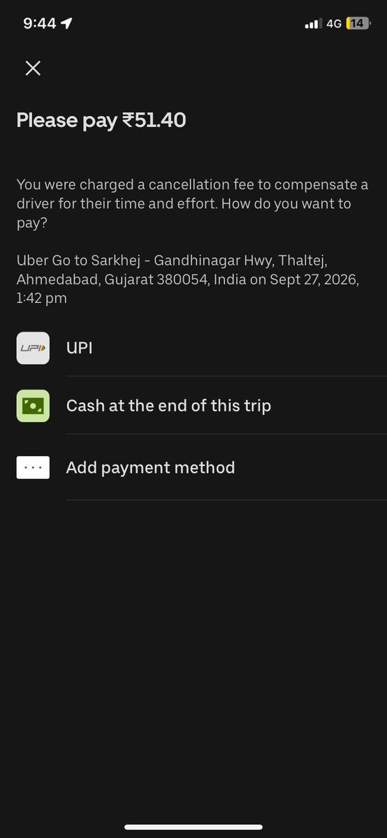 Boyfromverse's tweet photo. @UberIN_Support @Uber_India I’ve been fined with this amount and have to pay this amount so that I can book a ride midnight.
For your information, when I sat in uber cab I was forced to cancel rides here in Ahemdabad due to Auto/Taxi/Cab strike againts Uber. Why should I pay this https://t.co/q4dFVBQKDp