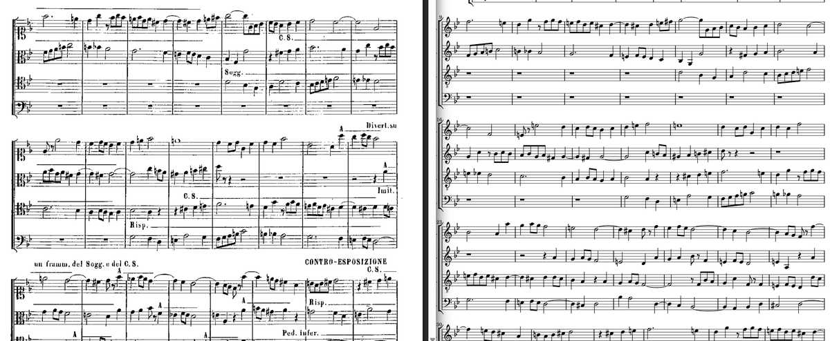 Transcribed a 5-page fugue in ~15 minutes, beating Astra