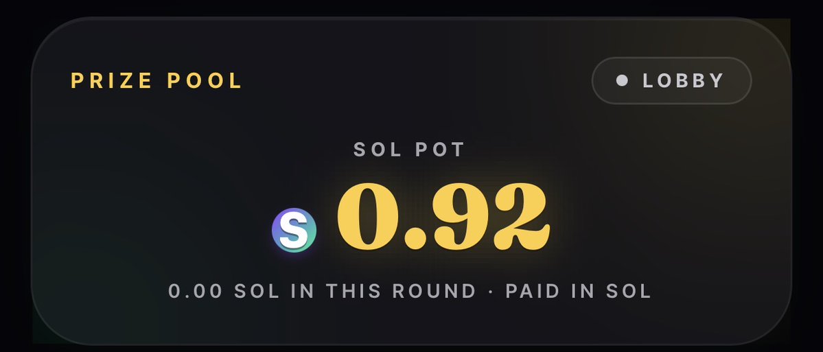 openGreed's tweet photo. Prize pool now 0.92 sol.

Are you greedy enough to get it?😈 https://t.co/iBhMLa9MIi