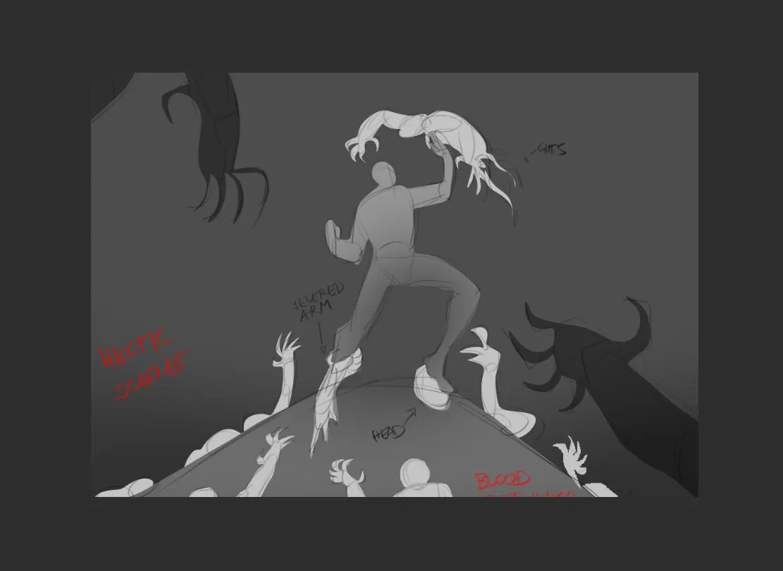 GregFCM's tweet photo. IT'S SPOOKY MONTH!

Just a lil peak of a Re-Master I'm workin on🤔 #zombies #theincredibles #art https://t.co/QQnzzcWGWd