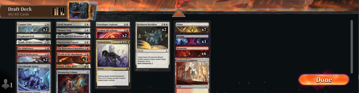 nitromob77's tweet photo. 7-2 Reality Fracture draft. It's always good to have some cheap creatures and good interaction. https://t.co/8YpZRGqc8k