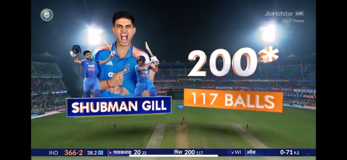 NiteeshGupta07's tweet photo. शुभमन गिल ने आज सिर्फ 200 रन नहीं बनाए, बल्कि एक नई कहानी लिख दी। 🔥🇮🇳
जिस अंदाज़, आत्मविश्वास और निरंतरता से उन्होंने इस पारी को गढ़ा, वह आने वाले वर्षों की झलक है।
आज बल्ला बोल रहा था और पूरा क्रिकेट देख रहा था—The Prince has arrived. 👑💙
#ShubmanGill #Gill #INDvsWI #TeamIndia https://t.co/yObENNXUlY