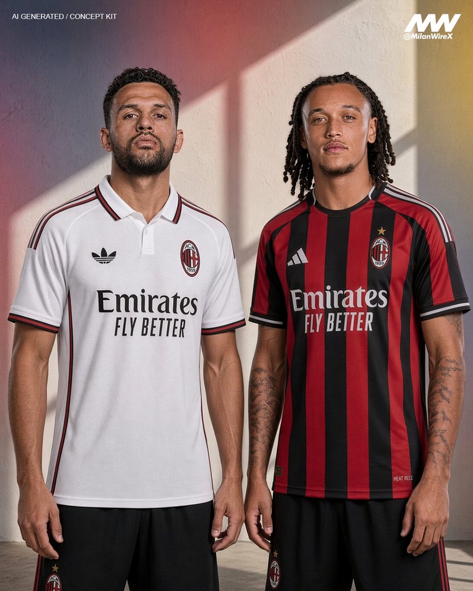 MilanWireX's tweet photo. 🚨👀 AC Milan and Adidas back together from 2028?

Adidas have reportedly secured a major new partnership with a mysterious Italian club, with the announcement expected around 2027.

Milan’s current Puma deal runs until 2028 — so if the mystery club were Milan, an agreement could still be announced in advance and only take effect once the Puma contract expires.

[ @Footy_Headlines ]