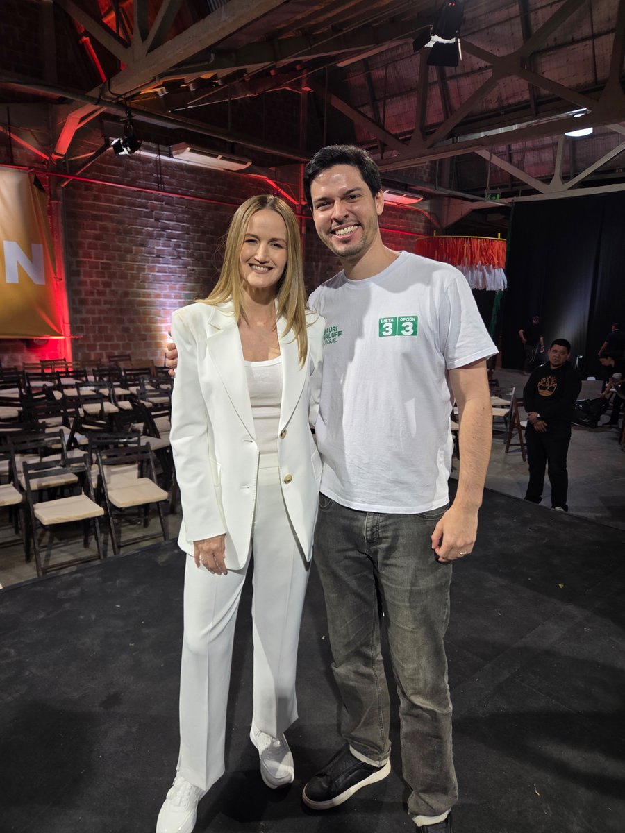 maurimaluff's tweet photo. ¡Una nueva Asunción ya está cerca! Con tu voto este domingo, Sole será intendenta y Mauri Maluff concejal.

Votá lista 3, opción 3.💚 https://t.co/Pwv9wchMbr