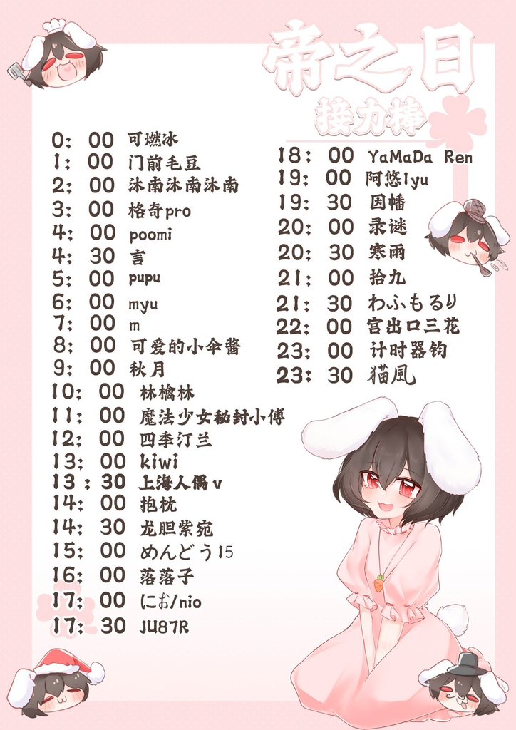 Munan_6n's tweet photo. 虽然晚了一些但还请来看这次接力吧！！
有无数的てゐ等着你来发现！！
下方tag进入⬇️
#百变因幡帝10月1日帝之日创作接力 
#因幡てゐ 
#東方Project #10月1日はてゐの日 https://t.co/BnUIbizHrd