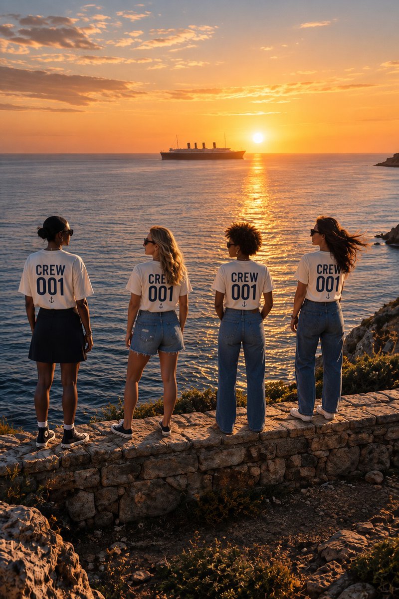 rmstitanicco's tweet photo. Are you Crew 001? ⚓️
Pre-register now — only 1,000 spaces aboard Drop 001.
TITANIC Clothing Co. — First Voyage embarks early 2027.
You won’t want to miss this.
#Crew001 #TitanicClothingCo #Drop001 #FirstVoyage https://t.co/OPlHWPAbxN