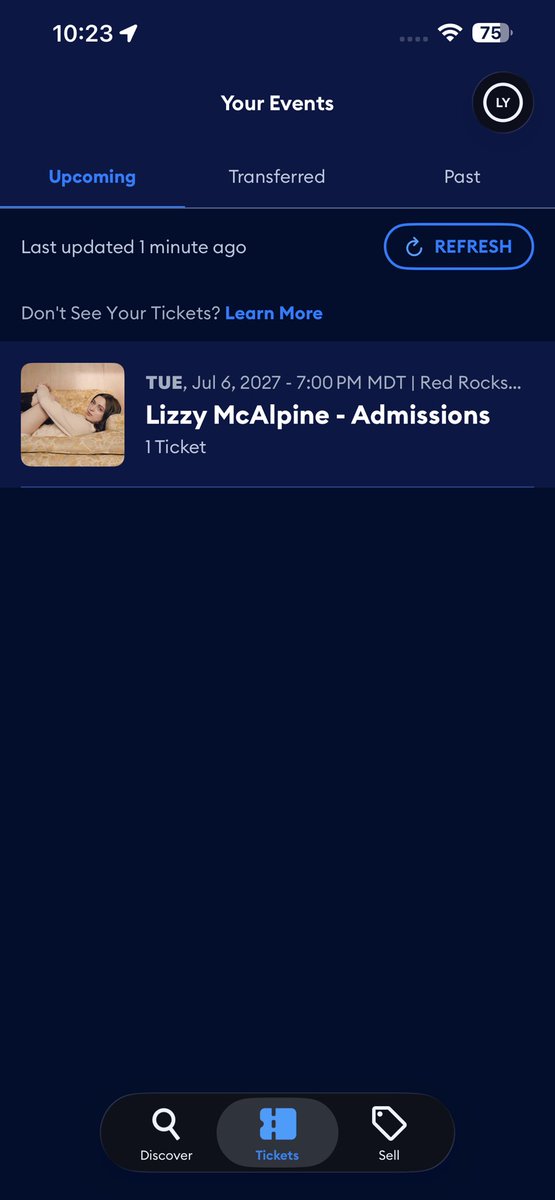 livslacebbg's tweet photo. i couldn’t get VIP but I BOUGHT A GA TICKET 😭😭😭😭 if anyone else is going to red rocks PLS LET ME KNOW!!!! I’M SEEING LIZZY MCALPINE 😭😭😭 #TheOverCountryTour https://t.co/Q7QWTZhBWL