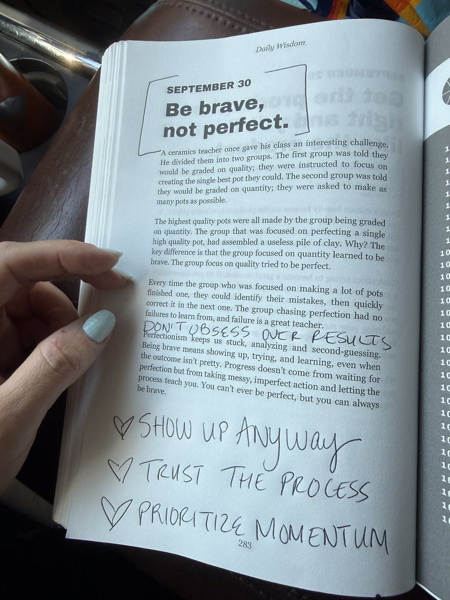 CoachHinck's tweet photo. Courage compounds; perfection paralyzes.
@BallisPsych https://t.co/piustU6cd8