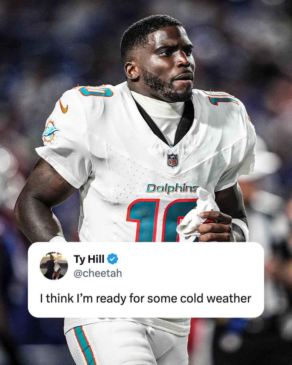 ESPNNFL's tweet photo. Tyreek Hill posted this message on X 👀

What NFL team do you think will sign Hill? https://t.co/fCVIWZzPNq