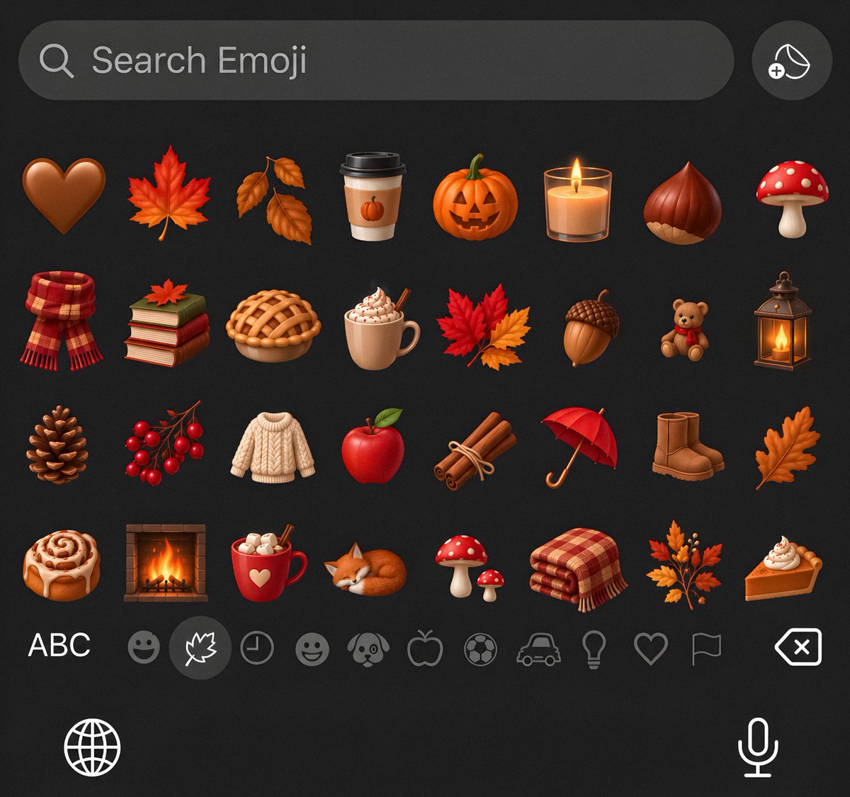 gardenofcolours's tweet photo. autumn emojis 🍂🧸 https://t.co/ylJGpdVCgC