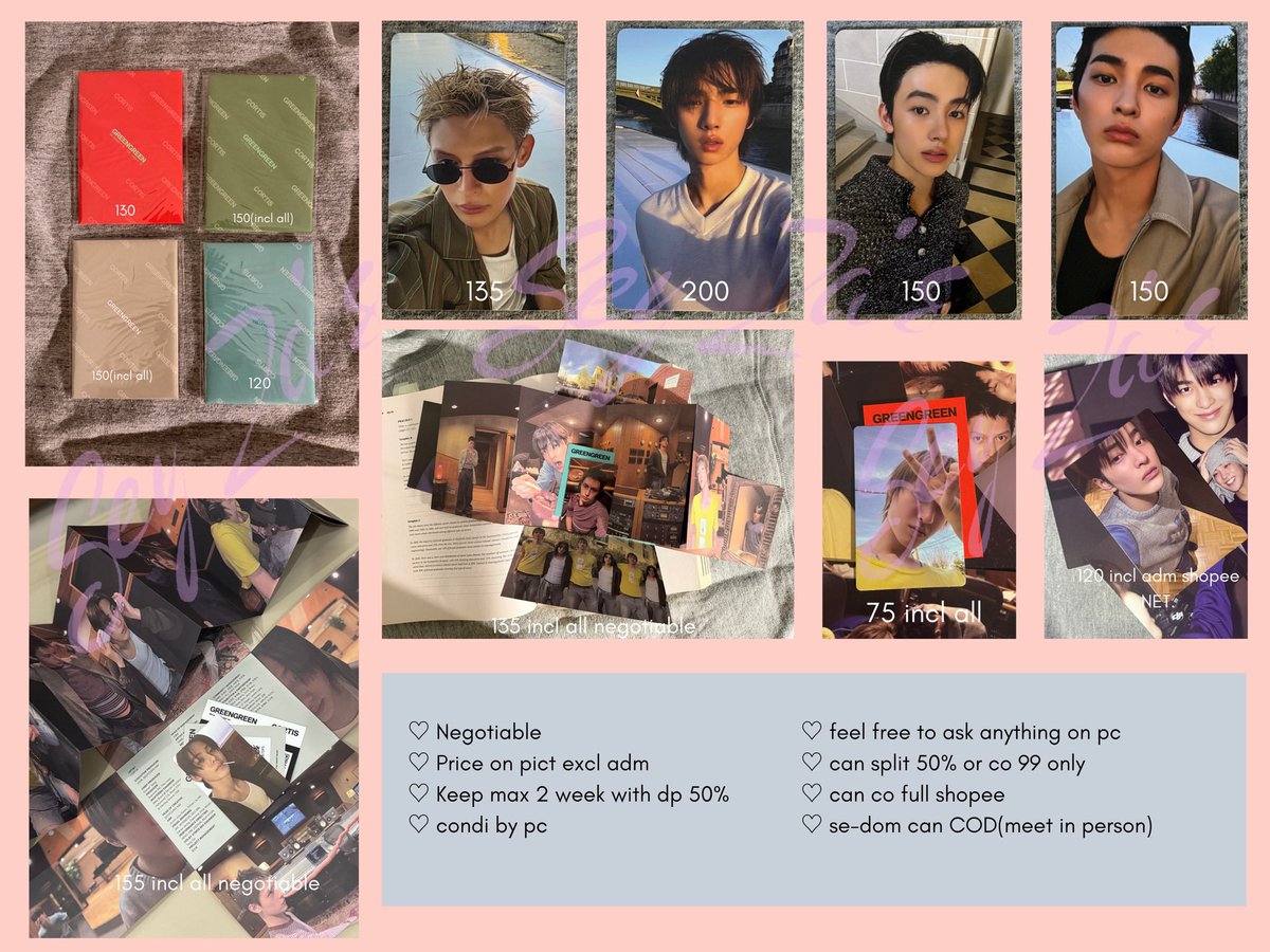 dtiraycc's tweet photo. WTS aab Cortis ready kamar
Pano A ✅✅✅✅
Pano B ✅✅✅🚫
Pot A ✅✅❌
Pot B ✅✅✅✅
Posca 
❤️ avail 2 set(exc Juju sisa 1set)
💚 avail 1 set

❣️negotiable dm aja ya 
❣️more details dm https://t.co/obcNtViA4I