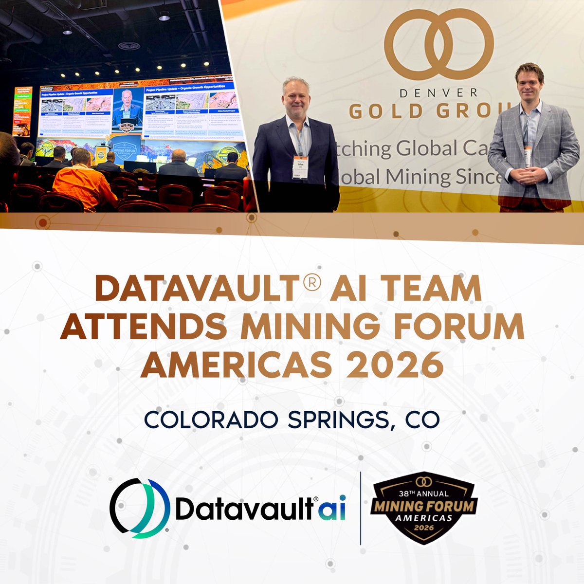 Datavault_ai's tweet photo. Gold is one of the most trusted assets in the world, but trading the physical metal still depends on vaults, shipping, and paperwork. We're at Mining Forum Americas this week talking about how tokenization could change that.

https://t.co/1BWftINsZU https://t.co/oWLA49Tbw0