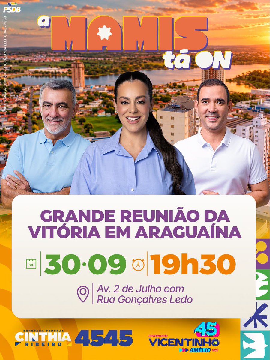 YreneNakamura's tweet photo. Hoje tem! Em Araguaína vai ser pipoco dos grandes. https://t.co/E9Lu72As8X