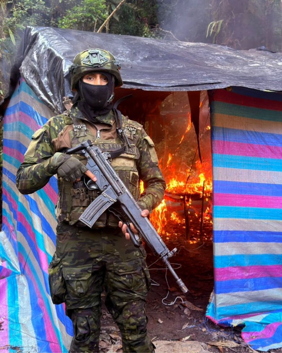 DefensaEc's tweet photo. 🚨 ¡MAFIAS PIERDEN USD 2 MILLONES EN NEGOCIO DORADO!

De la Sierra a la Amazonía, el golpe fue simultáneo: 7 operaciones fueron desarmando el negocio de la minería ilegal. 💪

➡️ En Azuay, Morona Santiago, Carchi e Imbabura fueron cayendo campamentos y  bocaminas. https://t.co/SDY3oMHIRl