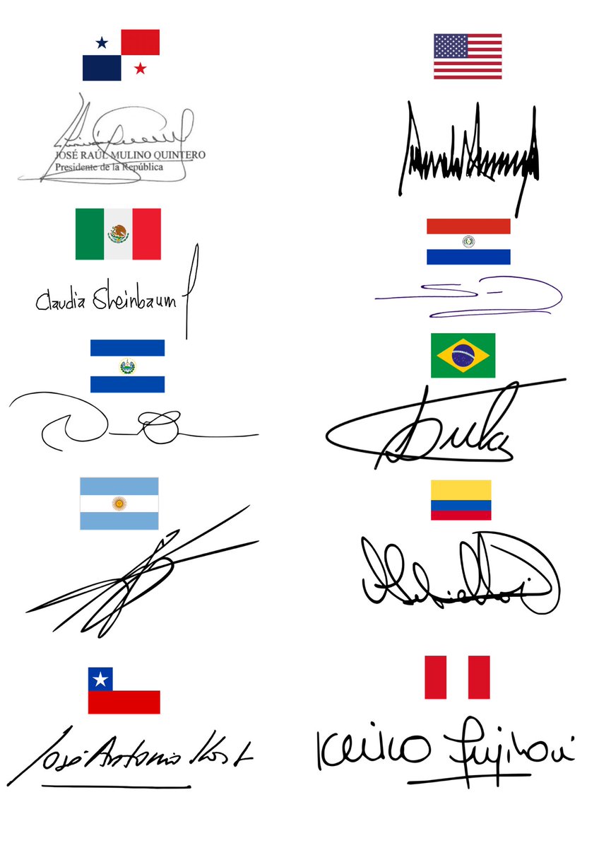 Maps_Pty's tweet photo. ¿Cuál de estas firmas presidenciales te gusta más? ✍️ https://t.co/D5KjLhqyHS