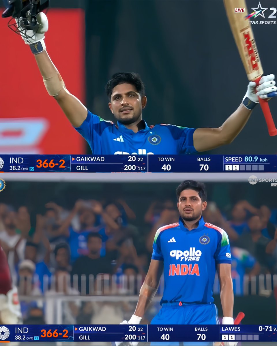 heartbeat_Shub's tweet photo. Double Hundred for Shubman Gill. 👑❤️🔥 https://t.co/qFJZLEexId