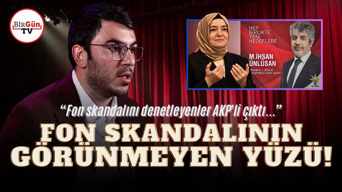 BirGun_TV's tweet photo. 🔴FON SKANDALINI DENETLEYEN DE AKP'Lİ ÇIKTI!

📢"Pusula Portföy’ü denetleyen Aksis Bağımsız Denetim Şirketi’nin Başkan Vekili Ünlüsan AKP’den aday adayı olmuş. YK Başkanı Yaşar ise Bilal Erdoğan ile Darülaceze yönetiminde."

🎙️BirGün muhabiri @ismailari_ anlattı.
🔗https://t.co/uaK24Z0ryq